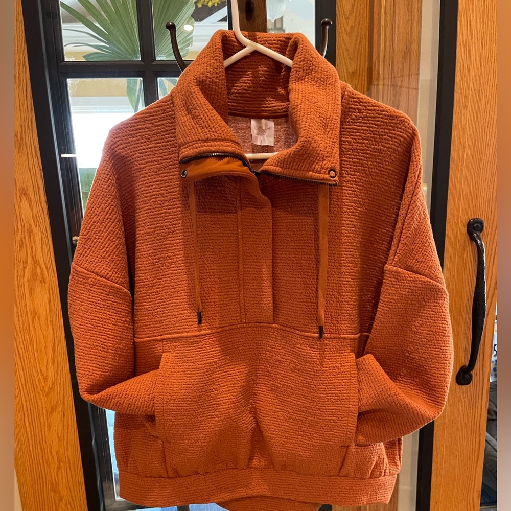 Calia Women’s Cloud Zip Placket Sweatshirt. Never worn, brand new, size S.